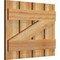 Ekena Millwork Spaced Board-n-Batten Shutters w/Z-Bar, Rough Sawn Western Red Cedar, 23W x 18H, PR RBS06Z23X018RWR - alternate 3